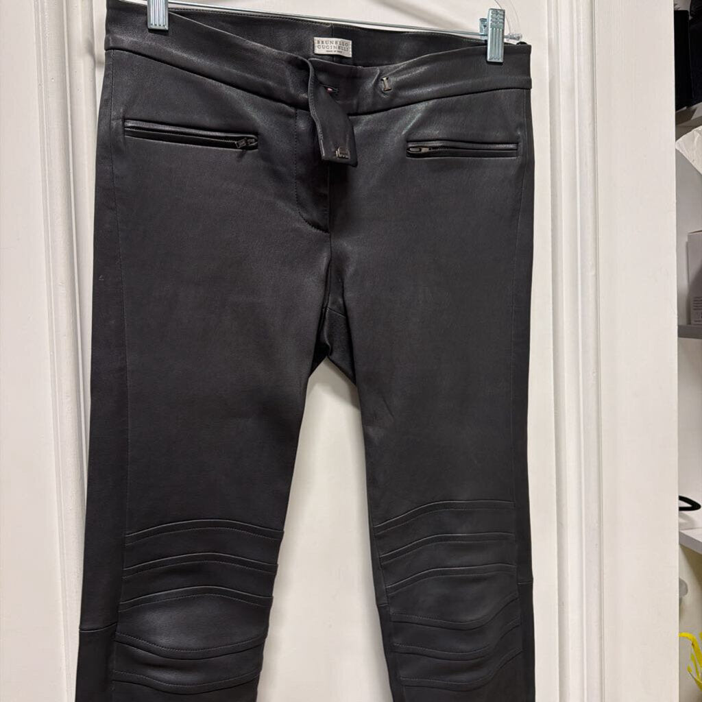 Black Leather Pant