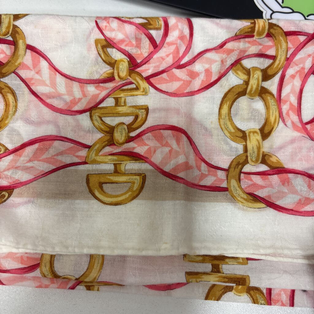 Pink Chain Pattern Handkerchief