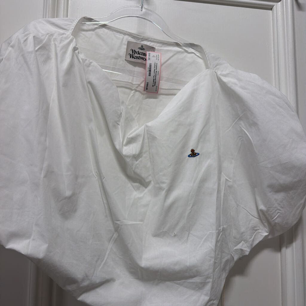 White Cotton Heart Top (NWT)