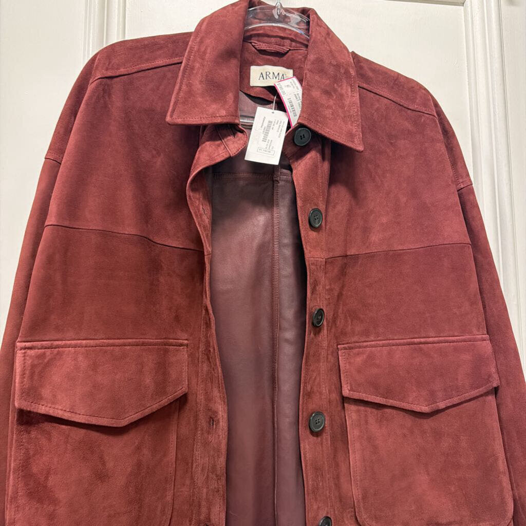 Red Lamb Suede Jacket (NWT 1150)