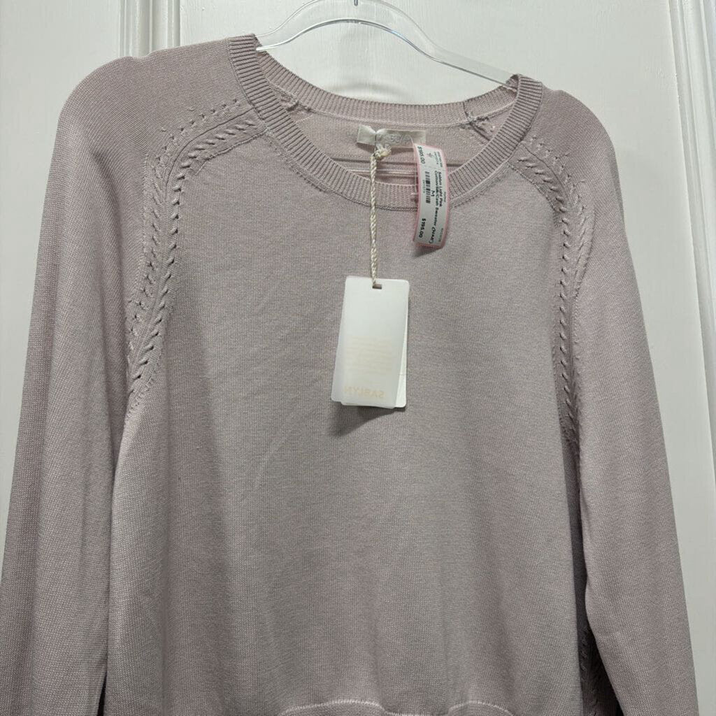 Light Pink Cotton/Silk/Cash Sweater (NWT)