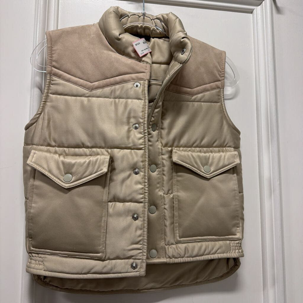 Beige Poly Vest (NWT)