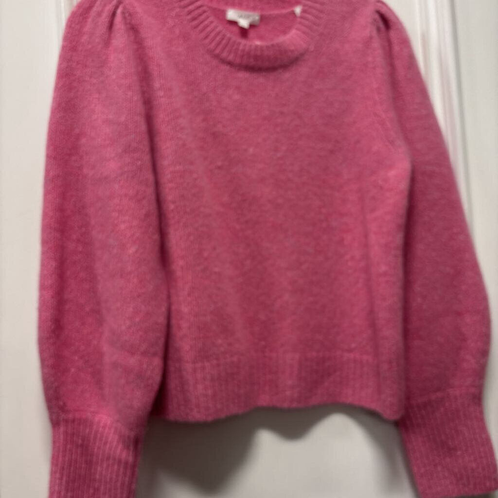 Pink Wool Blend Crewneck Sweater, L