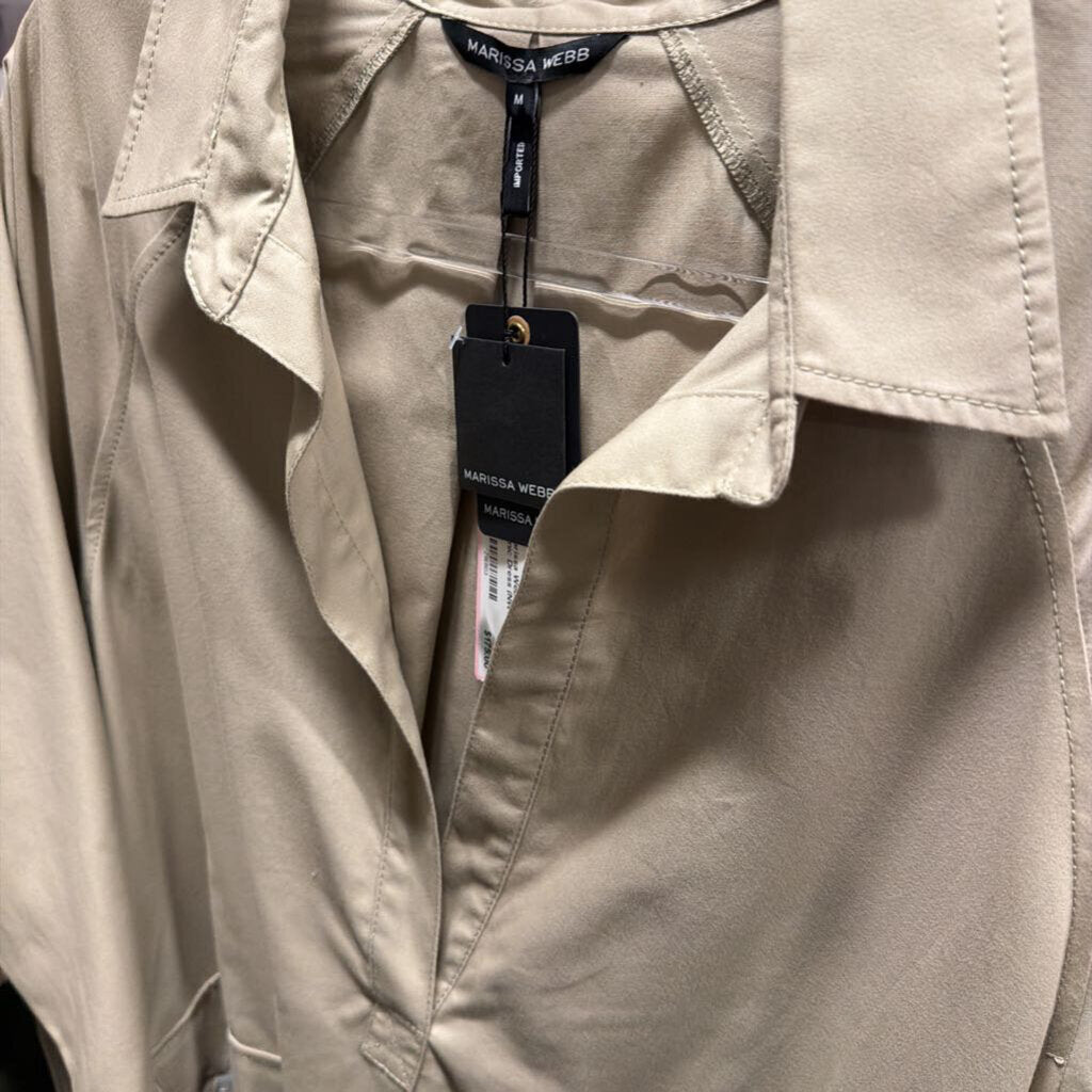 Beige Cotton Tunic Dress (NWT), M