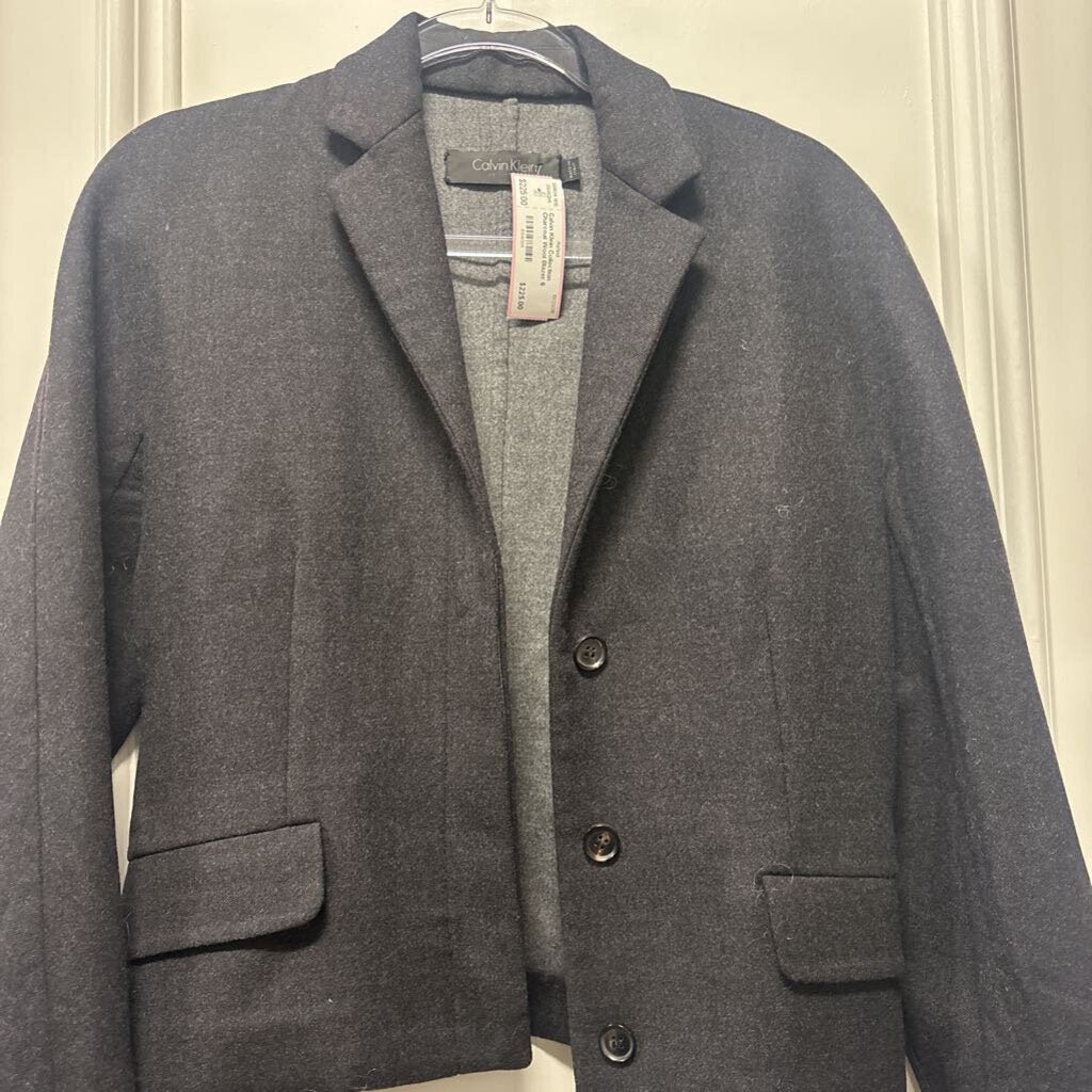 Charcoal Wool Blazer