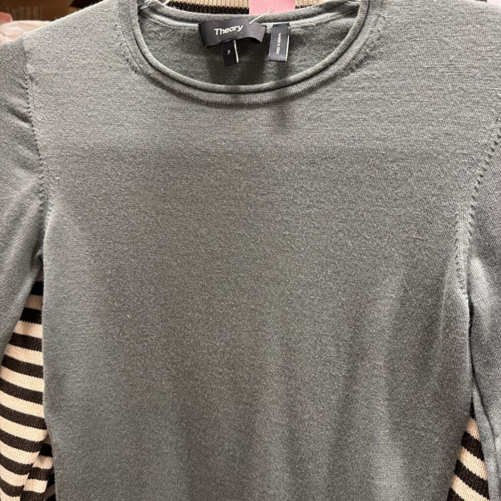 Green Wool/Polyamide LS Top