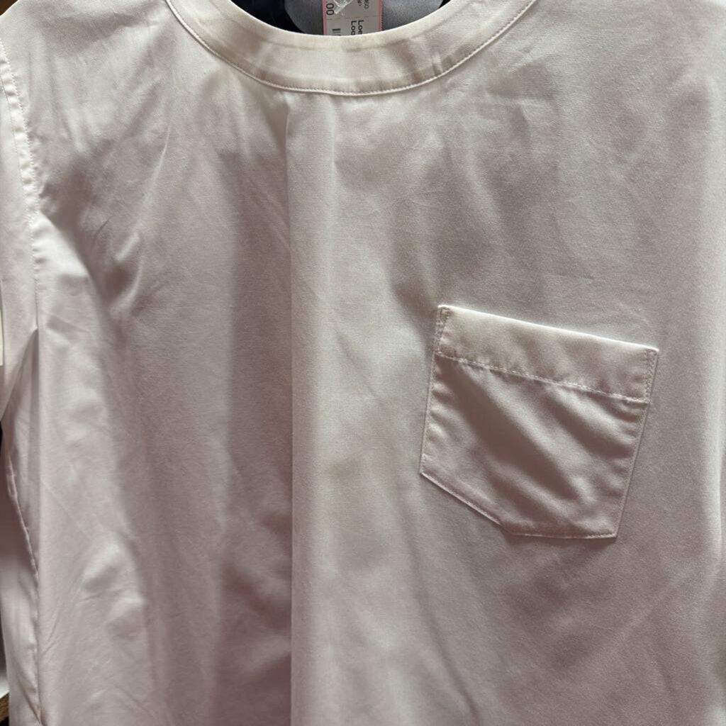 White Poly/Cotton Tee