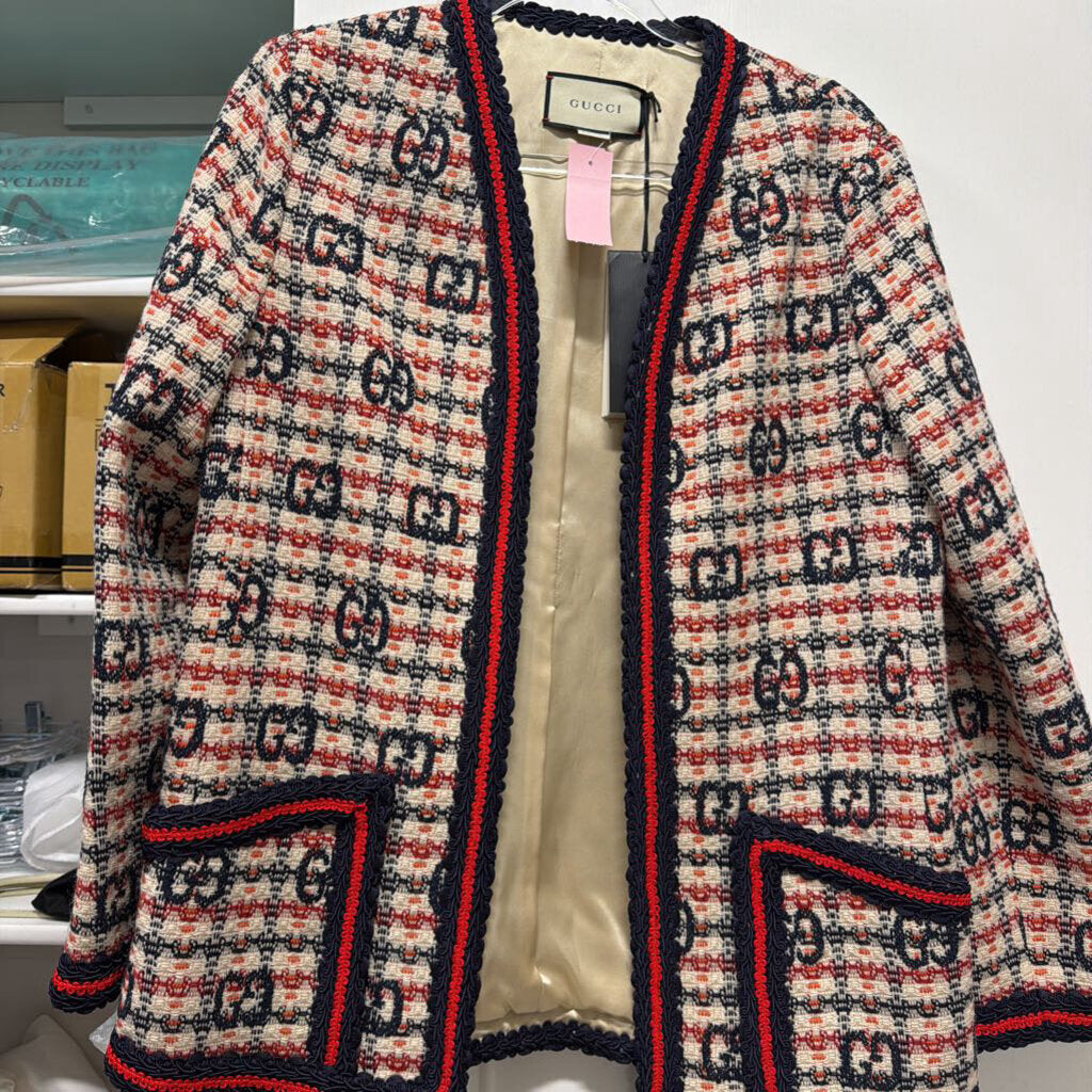 Multi Wool Tweed GG Jacket (NWT)