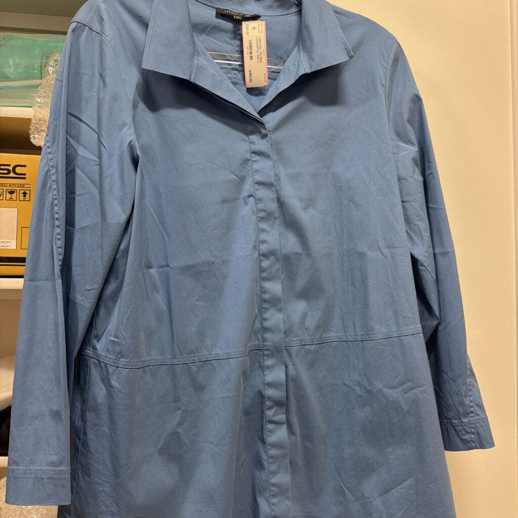 Blue Cotton/Poly Shirt