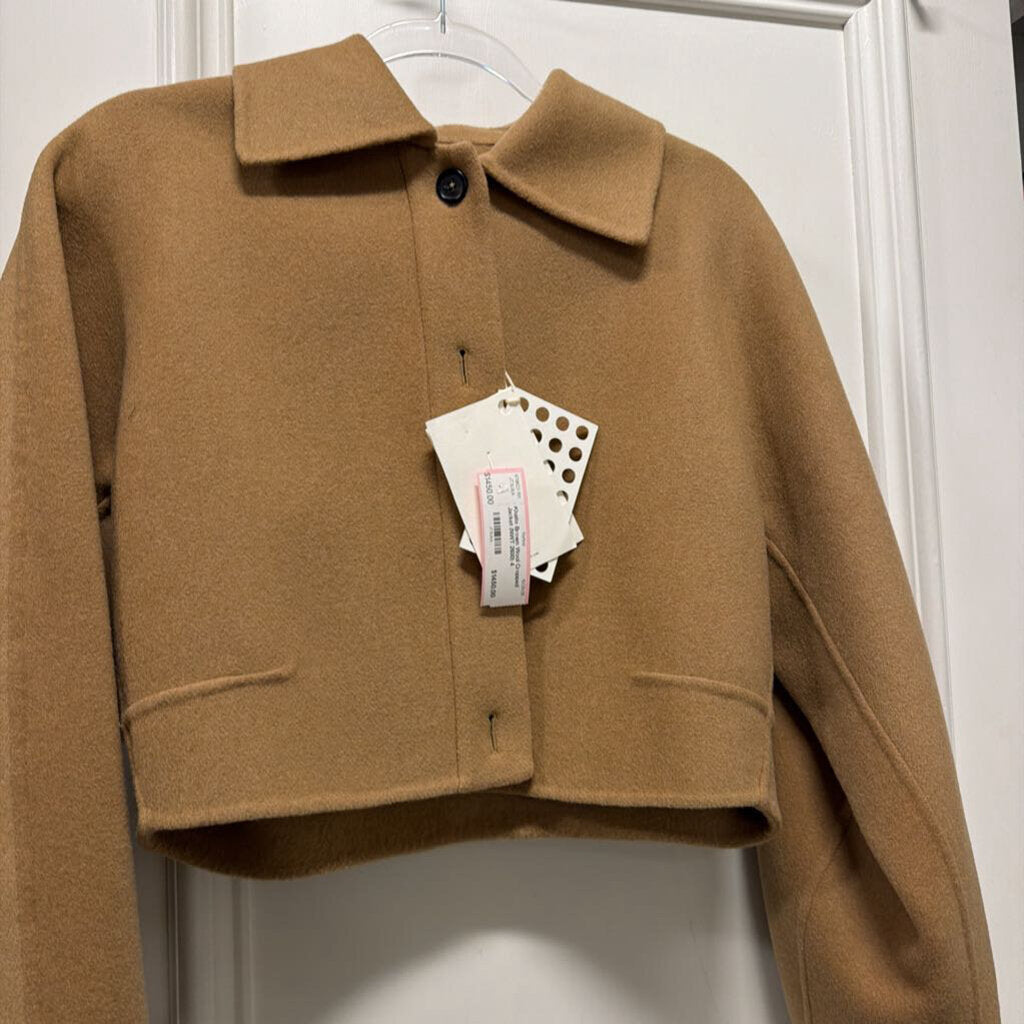 Brown Wool Cropped Jacket (NWT 2600)