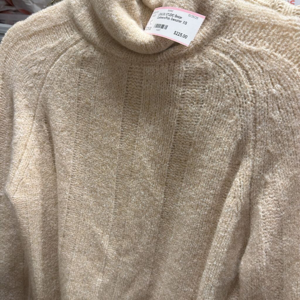 Beige Cashmere/Poly Sweater