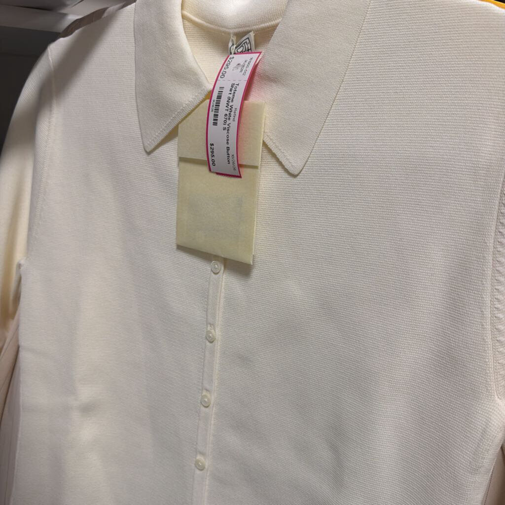 White Viscose Button Shirt (NWT 670)