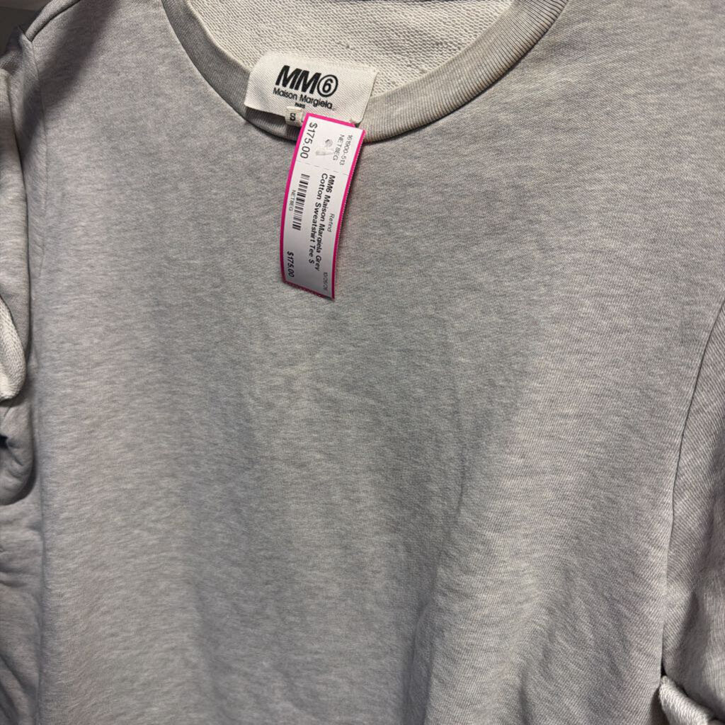 Grey Cotton Sweatshirt Tee