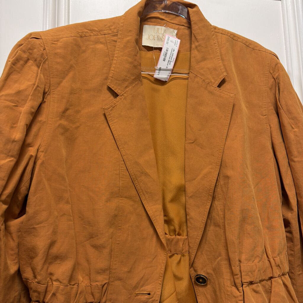 Rust Cotton/Linen Blazer