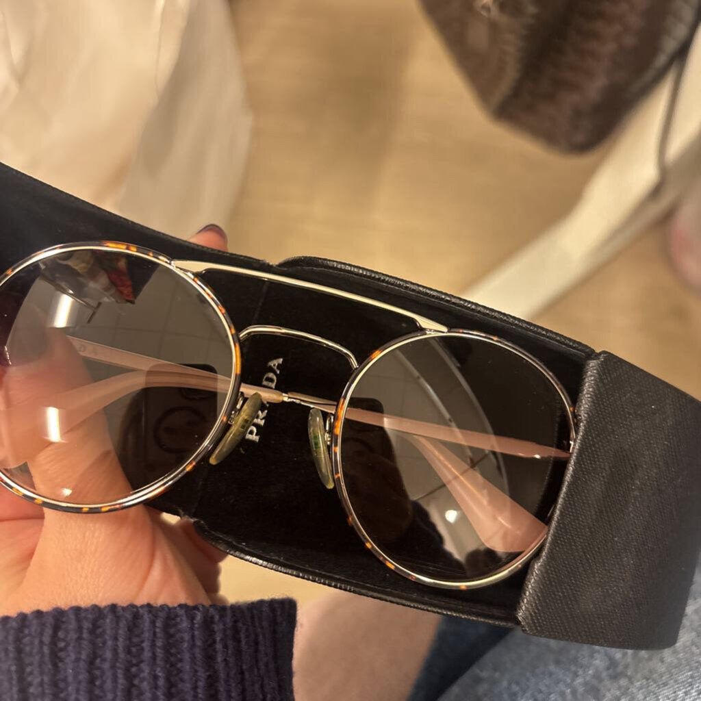Tortoise Circle Sunglasses (CASE)