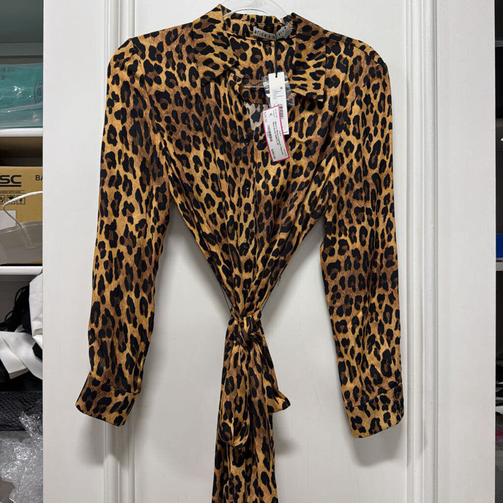 Leopard Viscose Maxi Dress (NWT), M