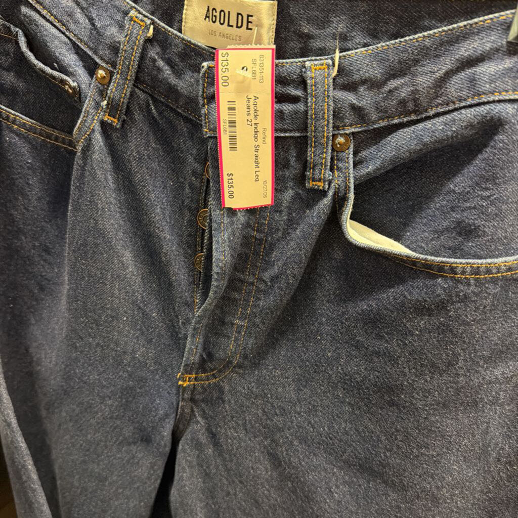 Indigo Straight Leg Jeans