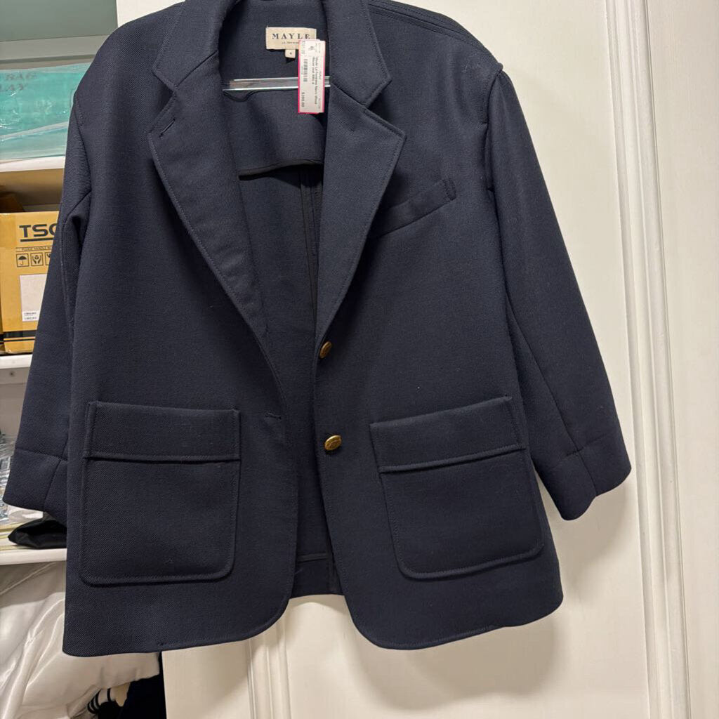 Navy Wool Blazer (est 695)