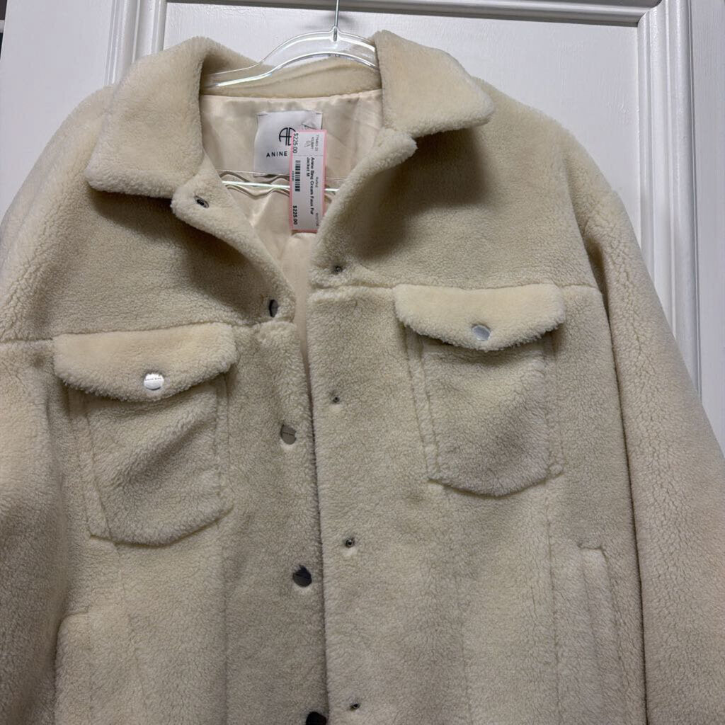 Cream Faux Fur Jacket