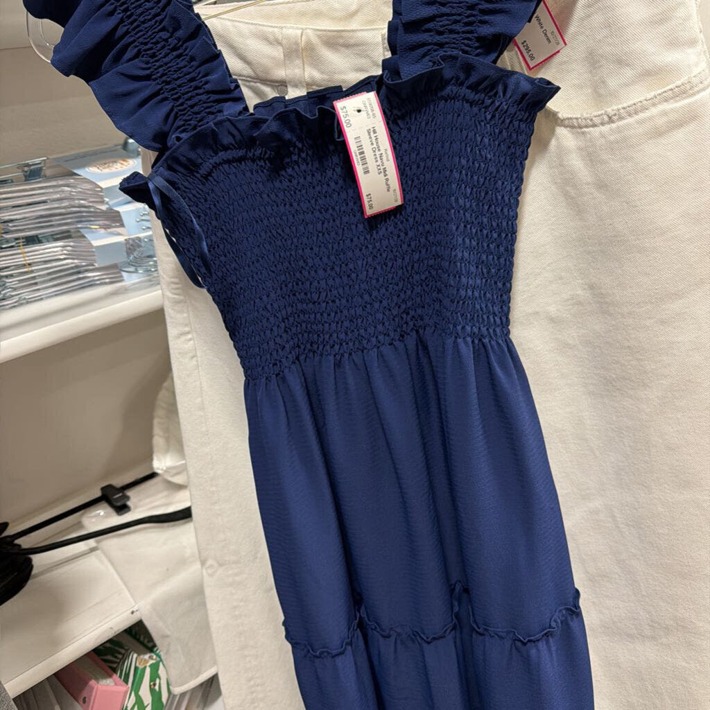 Navu Midi Ruffle Sleeve Dress