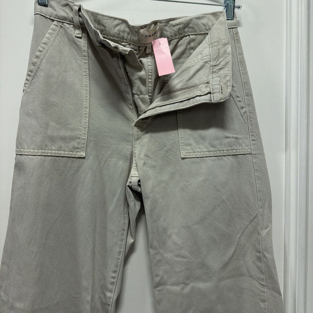 Gray Wide Leg Jean