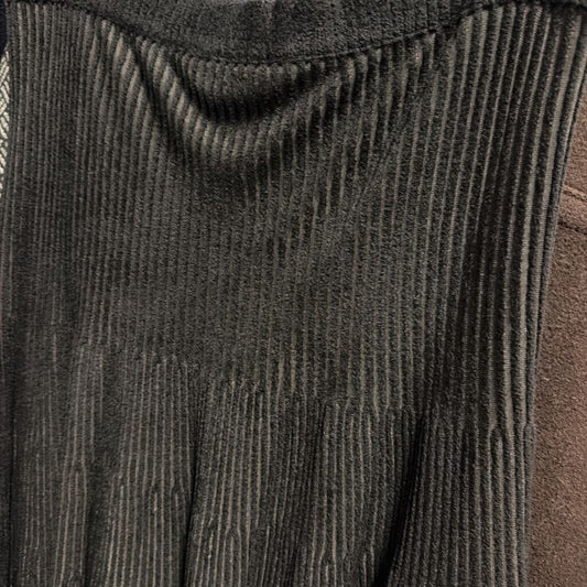 Black Viscose/Poly Circle Skirt