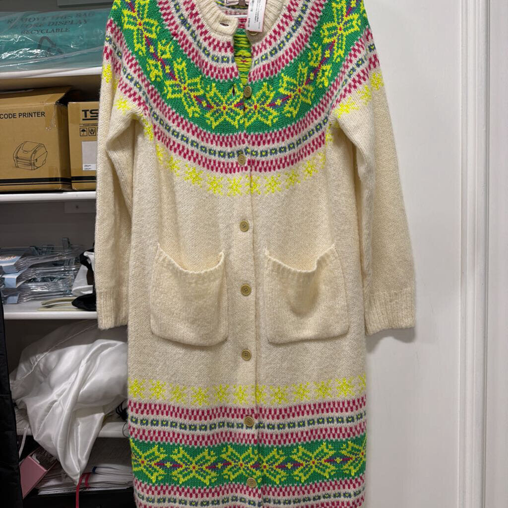 Cream/Multi Wool/Cashmere Cardigan