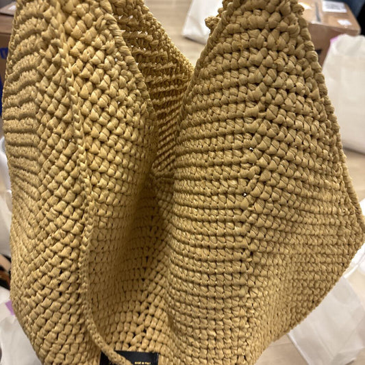 Neutral Raffia Woven Tote (NEW 1650)