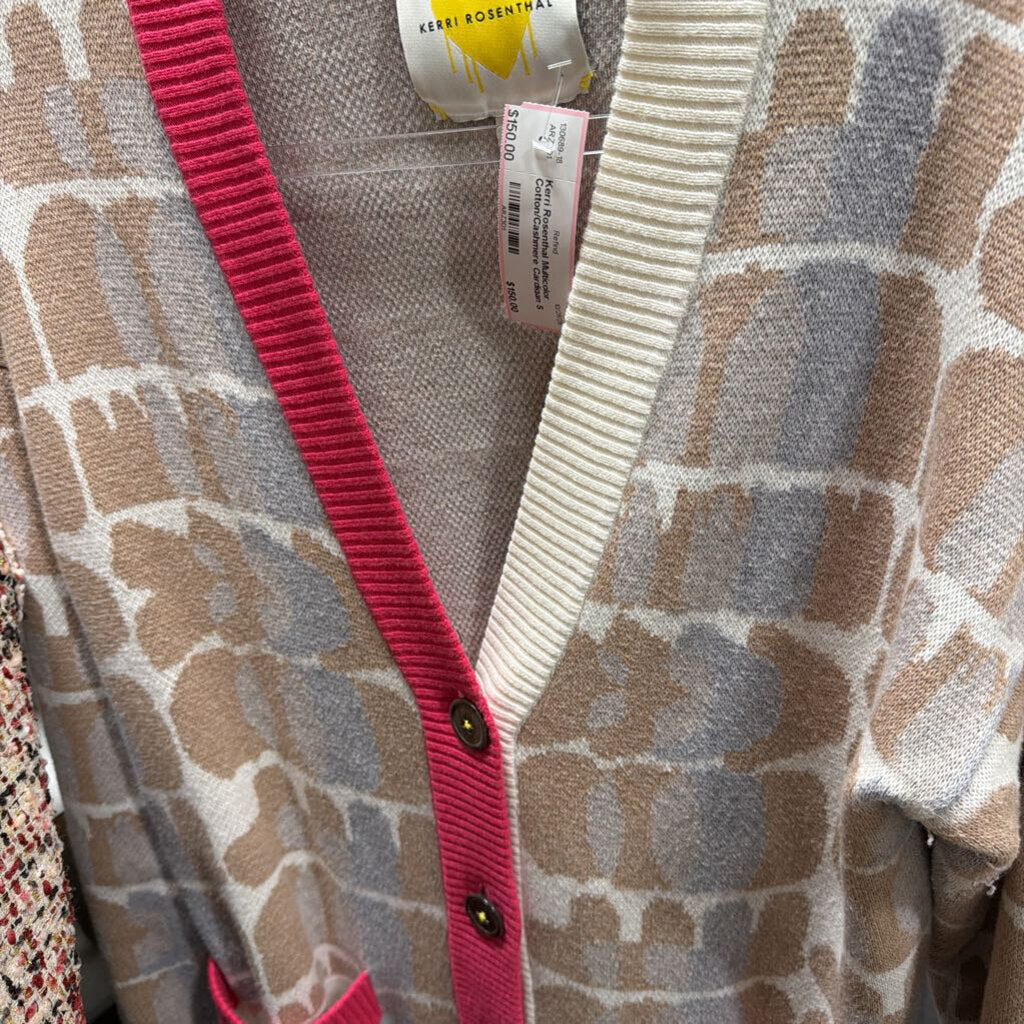 Multicolor Cotton/Cashmere Cardigan