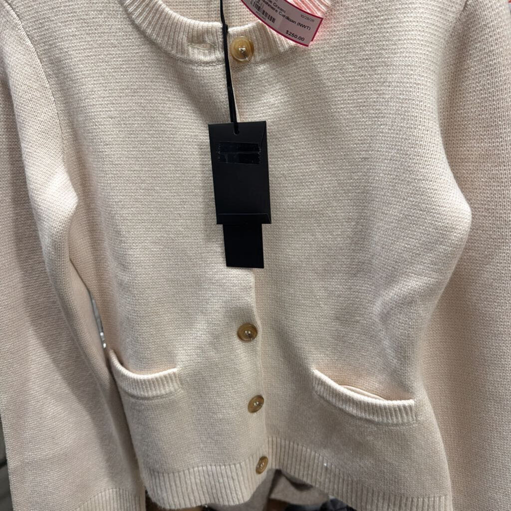 Cream Wool/Cashmere Cardigan (NWT)