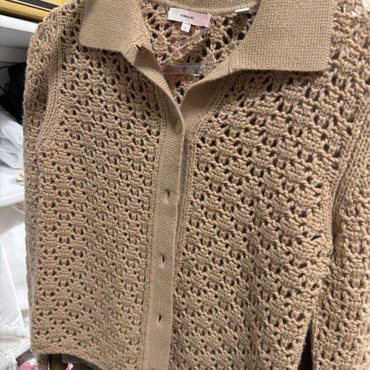 Beige Wool/Cashmere Cardigan