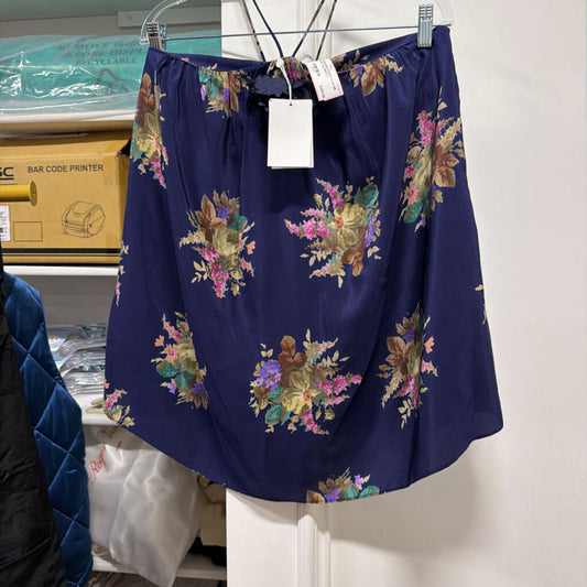 Purple Floral Silk Halter Top (NWT)
