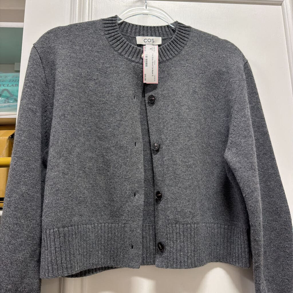 Gray Wool Cardigan