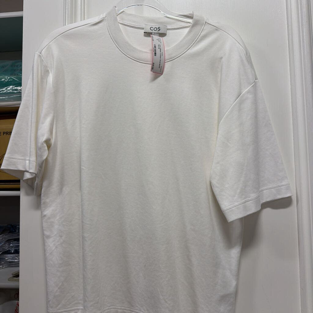White Cotton Oversized Tee