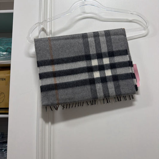 Gray Check Scarf