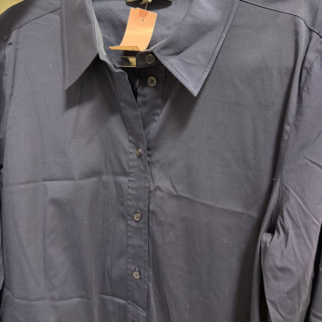 Navy Blue Cotton Shirt