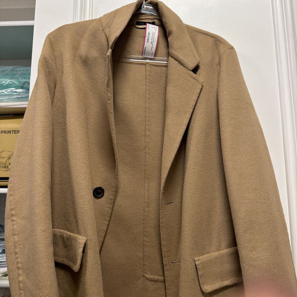 2024 Brown Wool Trench Coat