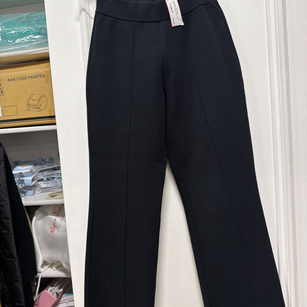 Black Viscose Blend Knit Blazer/Pant SET