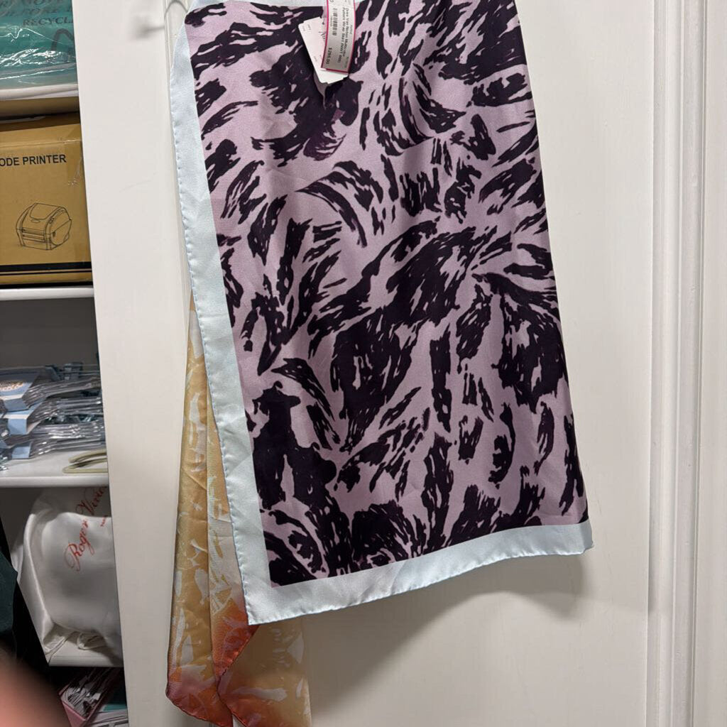 Multicolor Pattern Wrap Skirt (NWT 665)