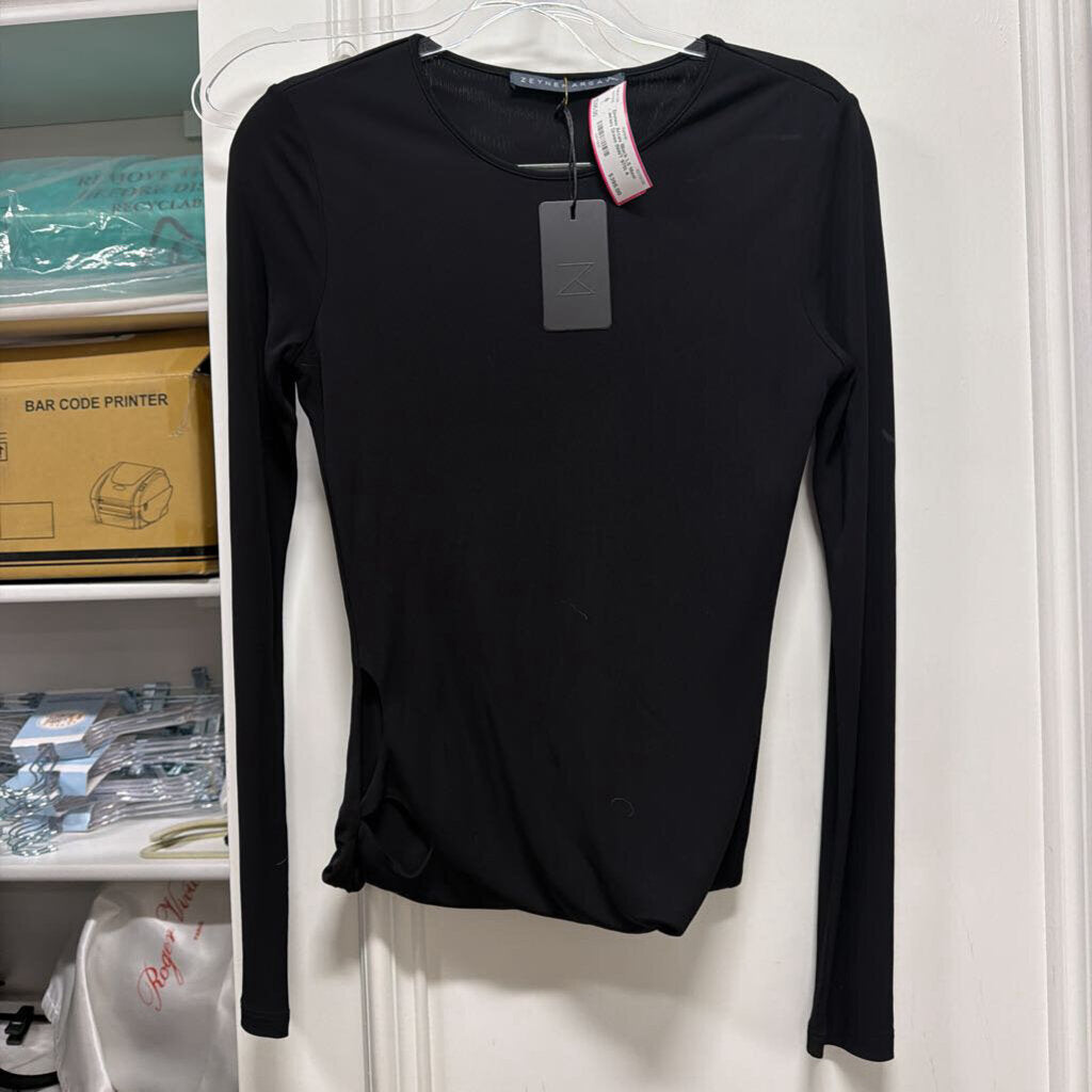 Black LS Maxi Jersey Dress (NWT 970)