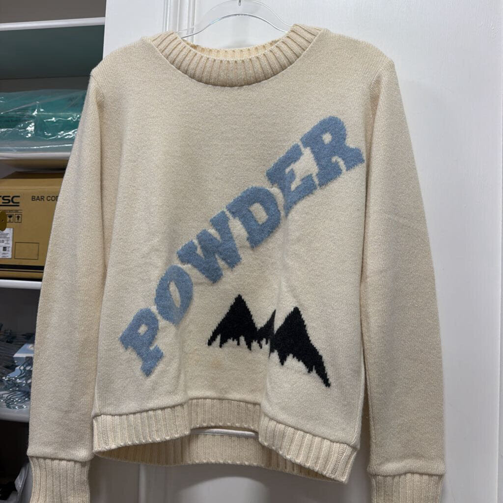 Cream Cashmere Graphic Sweater