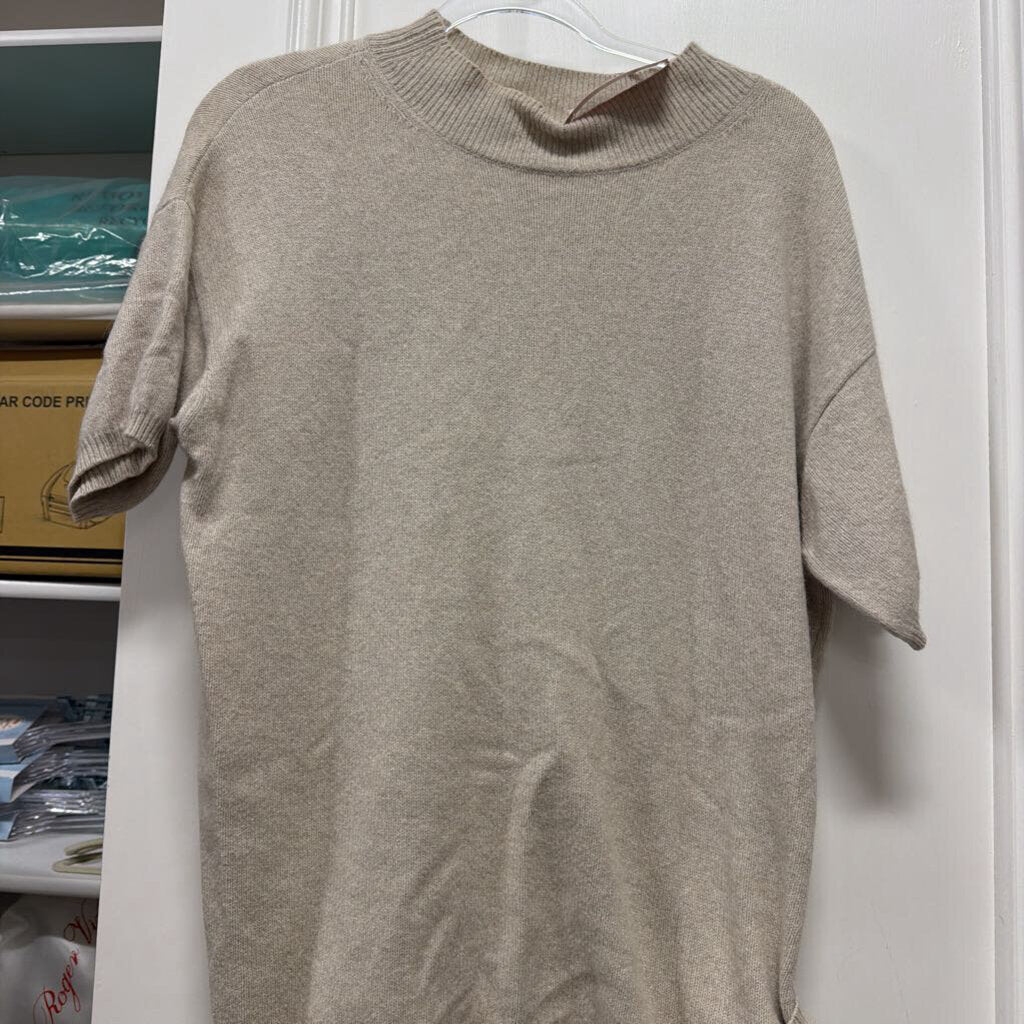 Beige Wool Blend SS Sweater
