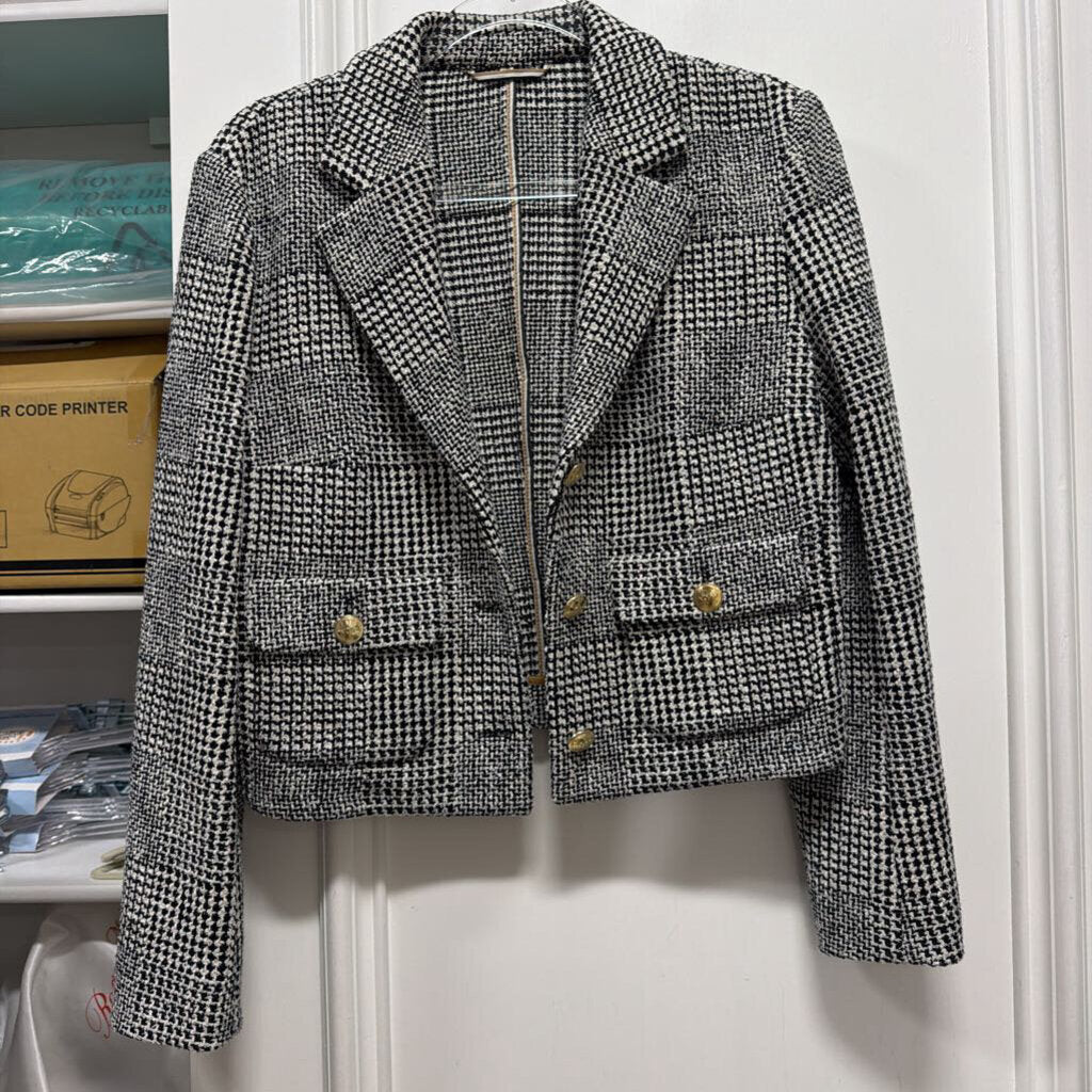 Black/White Tweed Jacket