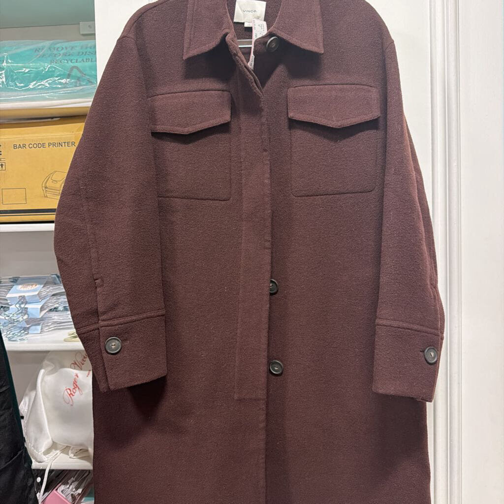 Brown Wool/Poly Coat