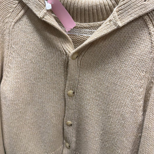 Beige Merino Wool Cardigan