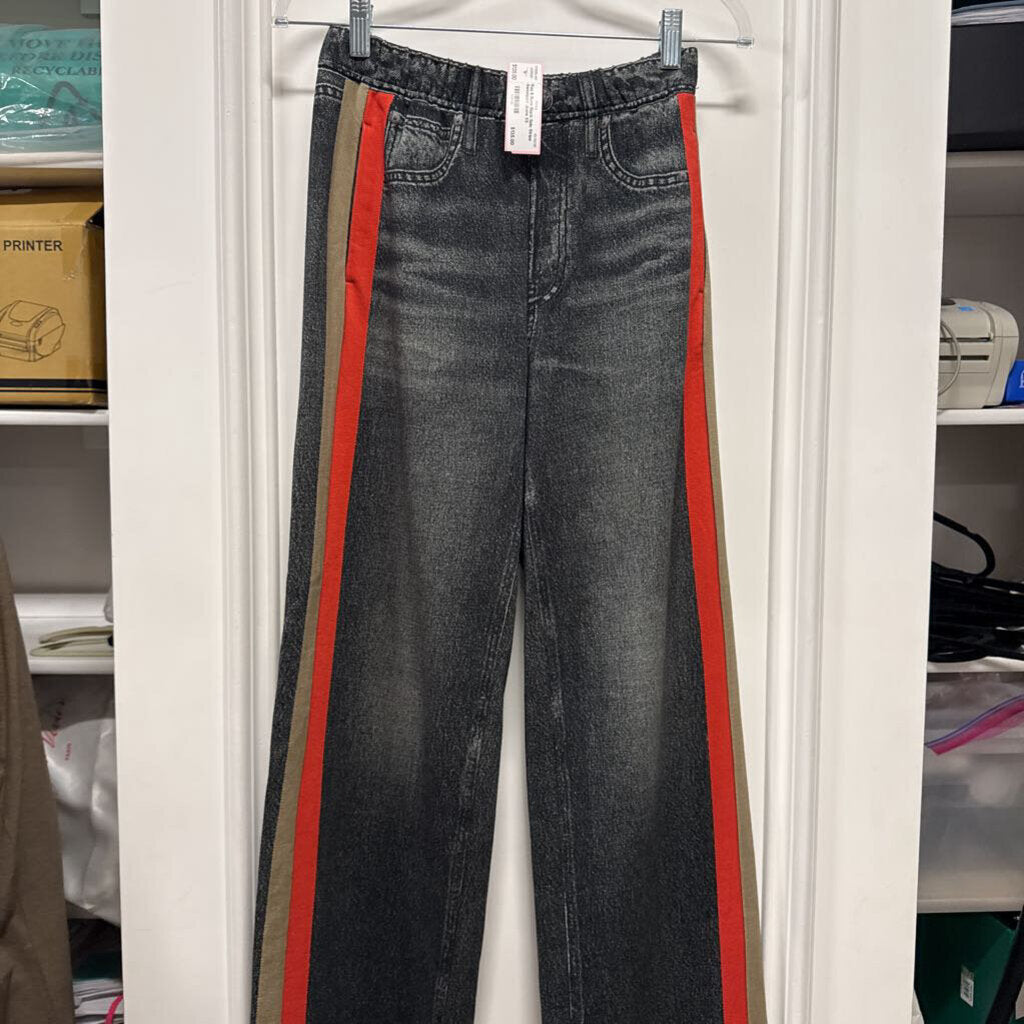 Black Side Stripe Sweatpant Jeans