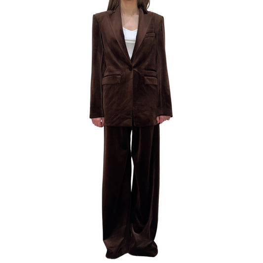 Alex Perry Brown Velvet Blazer/Pant (SET)