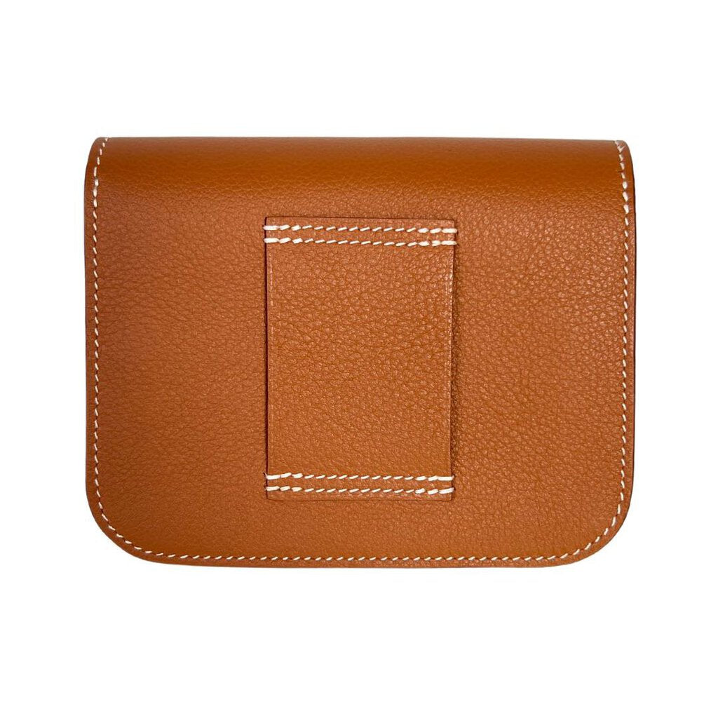 Hermes Constance Gold Slim Wallet